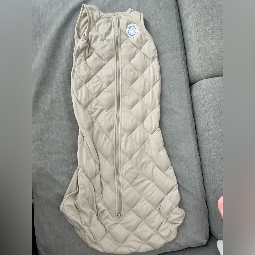 Neutral Quilted Baby Sleep Sack - Cream Cozy Sleep Sack
